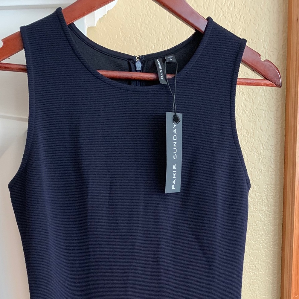 NWT Paris Sunday Sleeveless Flare Hem Dress